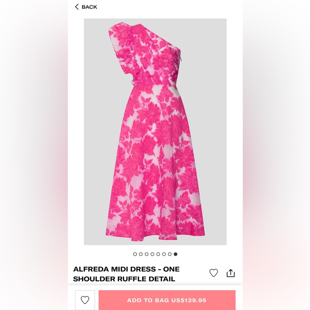 One Shoulder Midi Dress